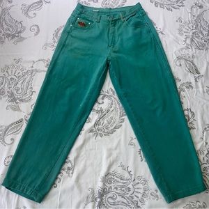 Rare Vintage EXHAUST Hip Hop
Denim Jeans 90s Streetwear Green
Color‎ Size 30